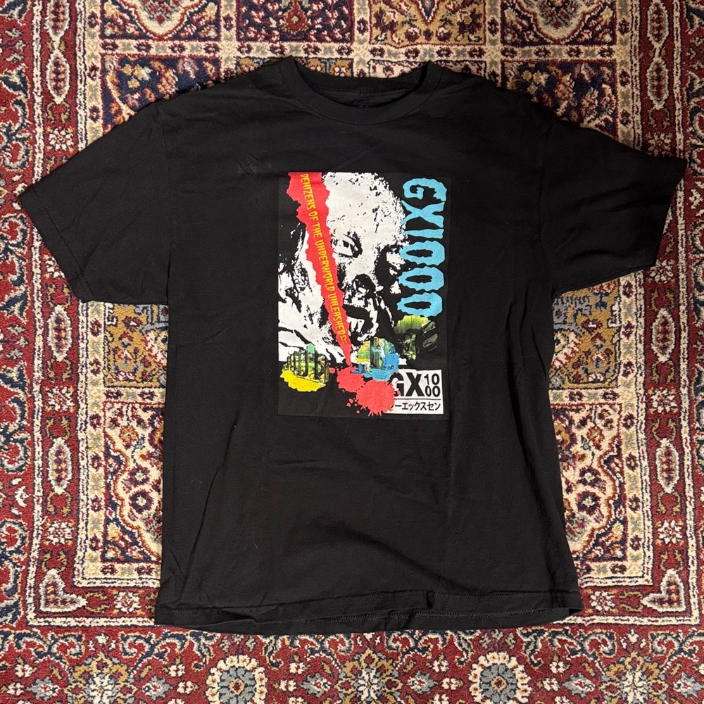 GX1000 Skateboarding Black Large Short sleeve T Shirt skate skateboards Horror